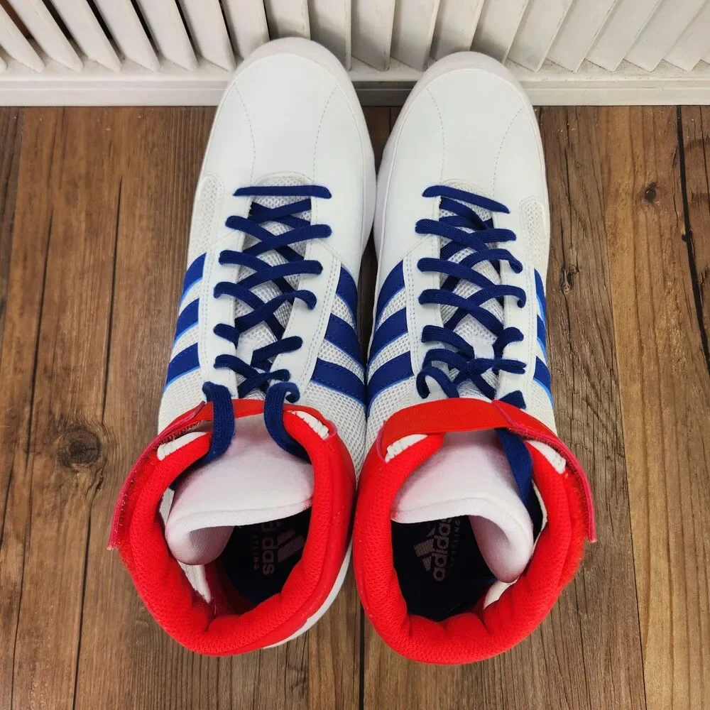 Adidas HVC 2 Wrestling Shoes Mens Sz 13 Red White Blue Patriotic Athletic BD7129